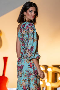 Vestido Arrope Turquesa Káhyra
