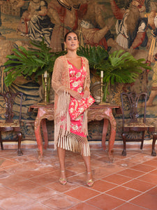 Bolso Abanico Real Coral Kahyra