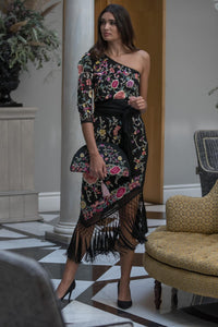 Falda Mantón Negra Kahyra