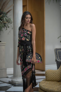 Falda Mantón Negra Kahyra