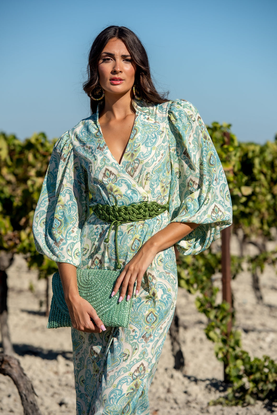 Cinturón Nudos Verde Kahyra