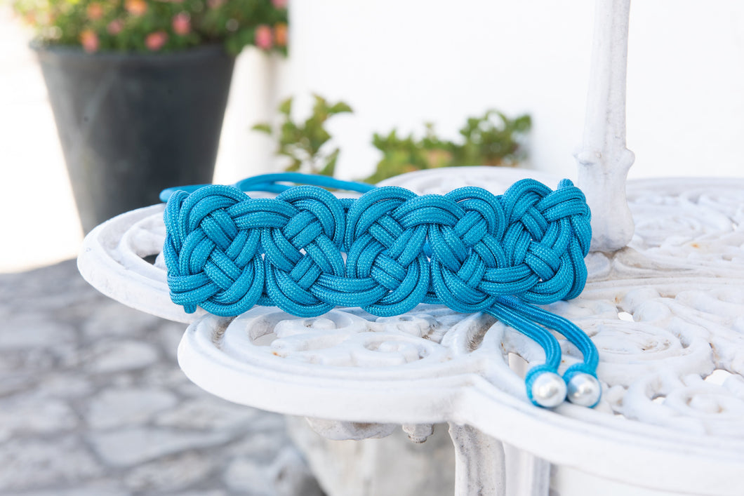 Cinturón Nudos Azul Kahyra