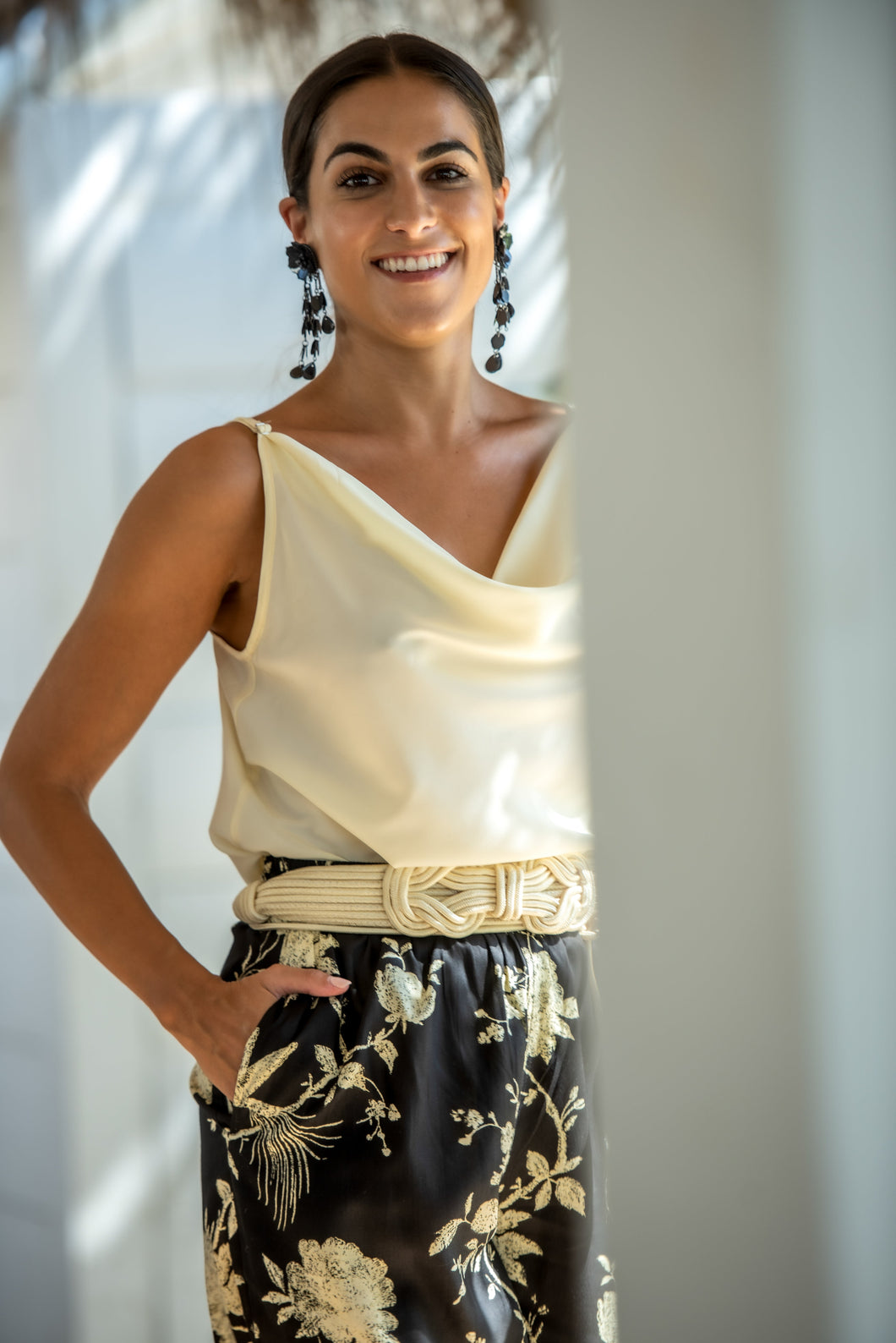 Cinturón Nudo Rizo Crudo Kahyra