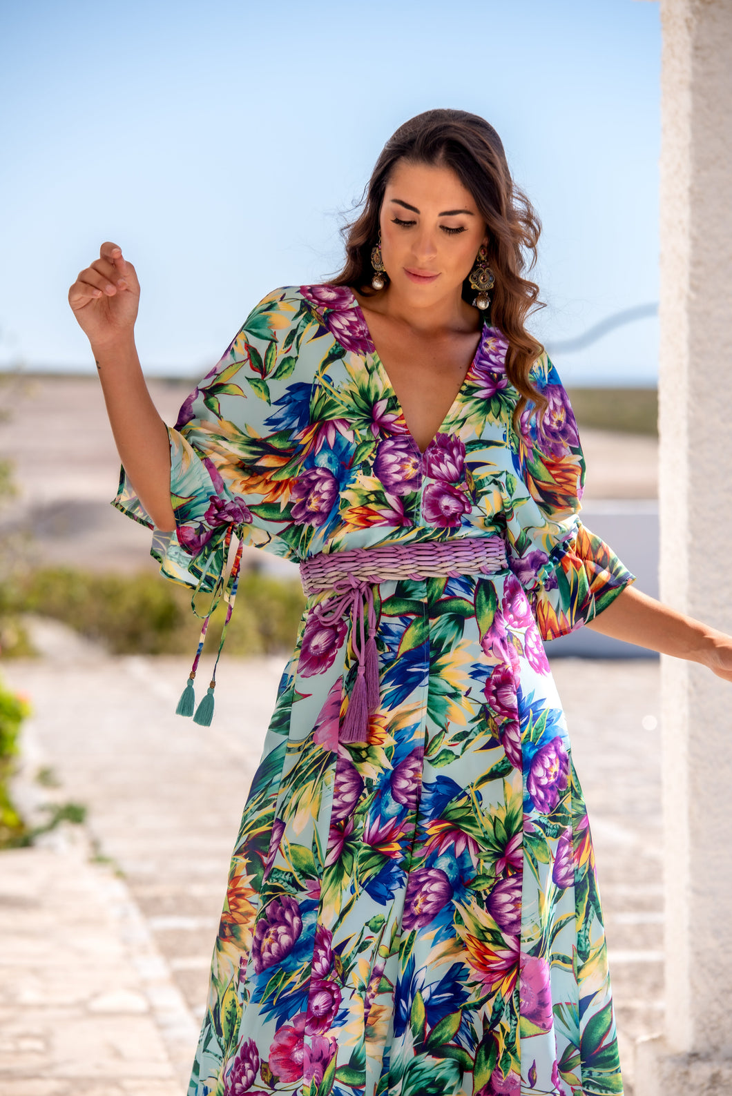 Cinturón Color Degrade Malva Kahyra