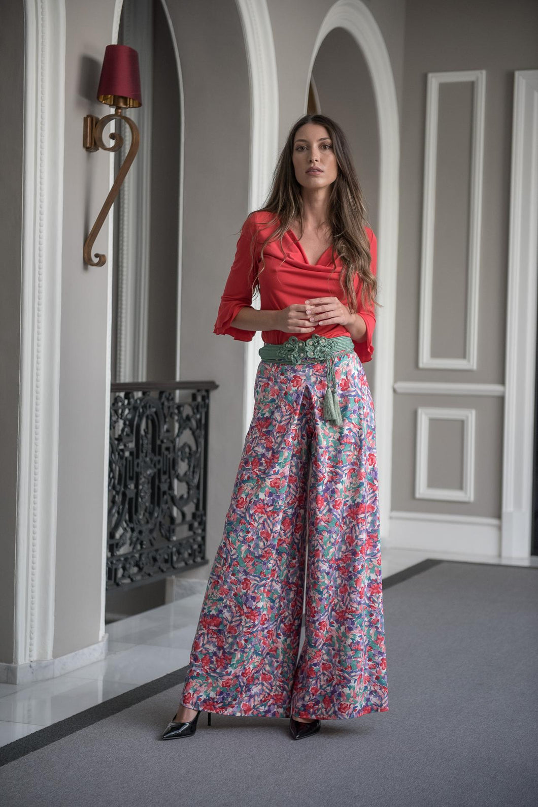 Pantalon Acuarela Coral Kahyra