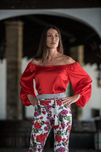 Pantalon Geranio Flecos Kahyra