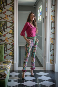Pantalon Gaudi Verde Flecos Kahyra
