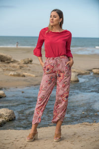 Pantalon Rosa Flamenco Sunset And Moon