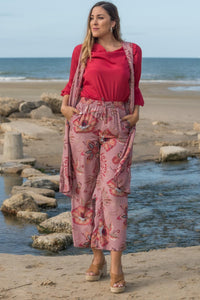 Pantalon Rosa Flamenco Sunset And Moon