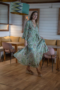 Vestido Bosque Kimono Sunset And Moon
