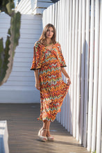 Cargar imagen en el visor de la galería, Vestido Africa Fleco Sunset And Moon
