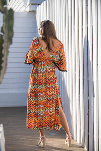 Vestido Africa Fleco Sunset And Moon