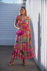 Vestido Acuarelas Beach Sunset And Moon
