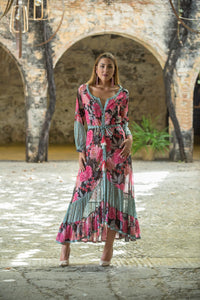 Vestido Bouquet Borlon Sunset And Moon