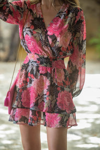 Vestido Bouquet Corto Sunset And Moon