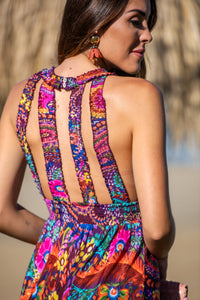 Vestido Santorini Halter Sunset & Moon