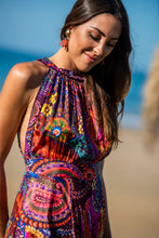 Cargar imagen en el visor de la galería, Vestido Santorini Halter Sunset &amp; Moon
