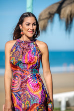 Cargar imagen en el visor de la galería, Vestido Santorini Halter Sunset &amp; Moon
