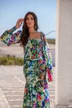 Cargar imagen en el visor de la galería, Vestido Fiori Elastic Sunset &amp; Moon
