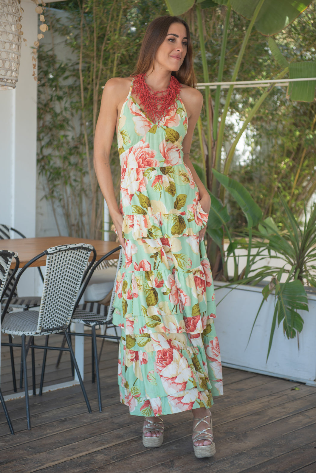 Vestido Formentera Volant Sunset & Moon