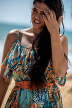 Cargar imagen en el visor de la galería, Vestido Menorca Corto Sunset &amp; Moon
