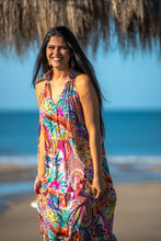 Cargar imagen en el visor de la galería, Vestido Chíos Halter Sunset &amp; Moon
