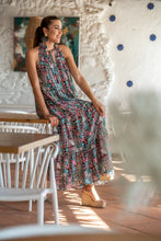 Cargar imagen en el visor de la galería, Vestido Azteca Halter Sunset &amp; Moon

