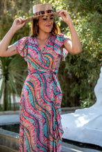 Cargar imagen en el visor de la galería, Vestido Etna Cruzado Sunset &amp; Moon
