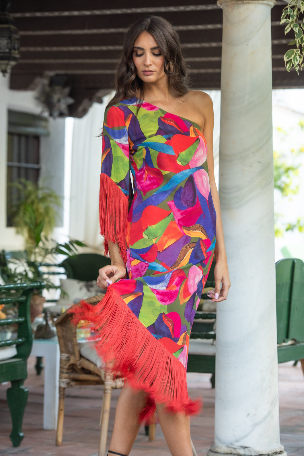 Vestido Brasil Flecos Sunset & Moon