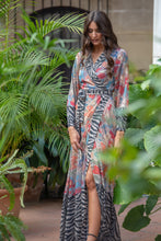 Cargar imagen en el visor de la galería, Vestido Jara Cruzado Sunset &amp; Moon
