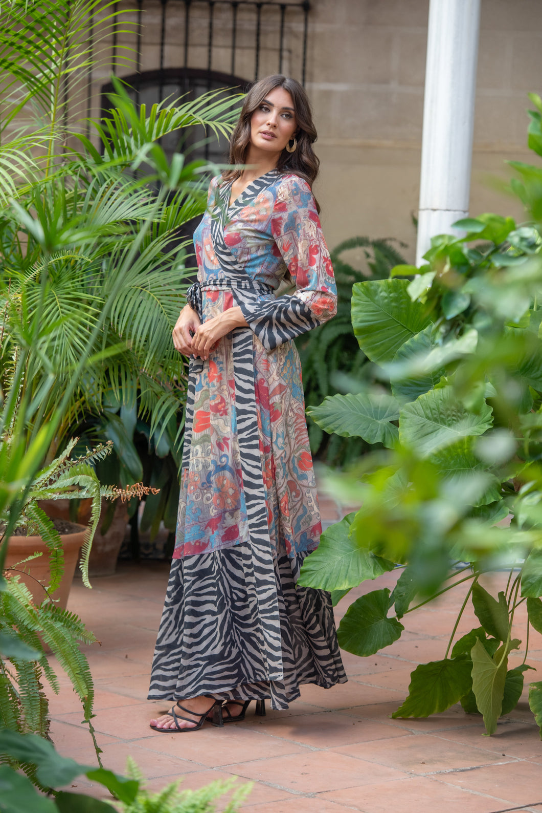 Vestido Jara Cruzado Sunset & Moon