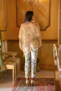 Mantón Encaje Beige Kahyra