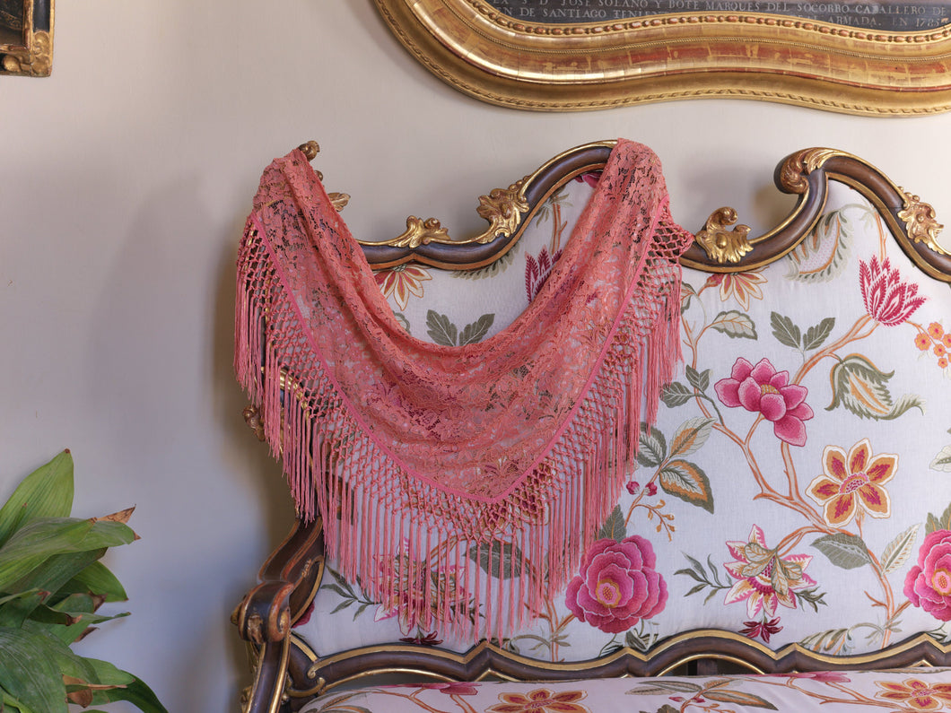 Mantón Encaje Coral Kahyra