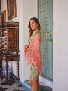 Mantón Encaje Coral Kahyra