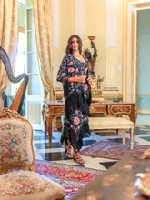 Cargar imagen en el visor de la galería, Chaqueta Bulería Mantón Negro Multi Kahyra
