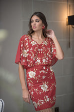 Cargar imagen en el visor de la galería, Vestido Jara Bordado Rojo Kahyra
