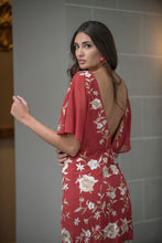 Cargar imagen en el visor de la galería, Vestido Jara Bordado Rojo Kahyra
