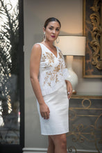 Cargar imagen en el visor de la galería, Vestido Romero Bordado Blanco Kahyra
