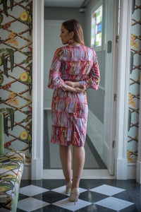 Vestido Antik Gaudi Rosa Kahyra