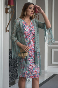 Vestido Acuarela Coral Kahyra