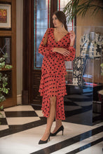 Cargar imagen en el visor de la galería, Vestido Triana Rojo Kahyra
