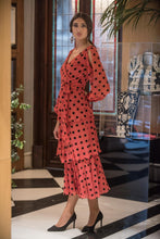 Cargar imagen en el visor de la galería, Vestido Triana Rojo Kahyra

